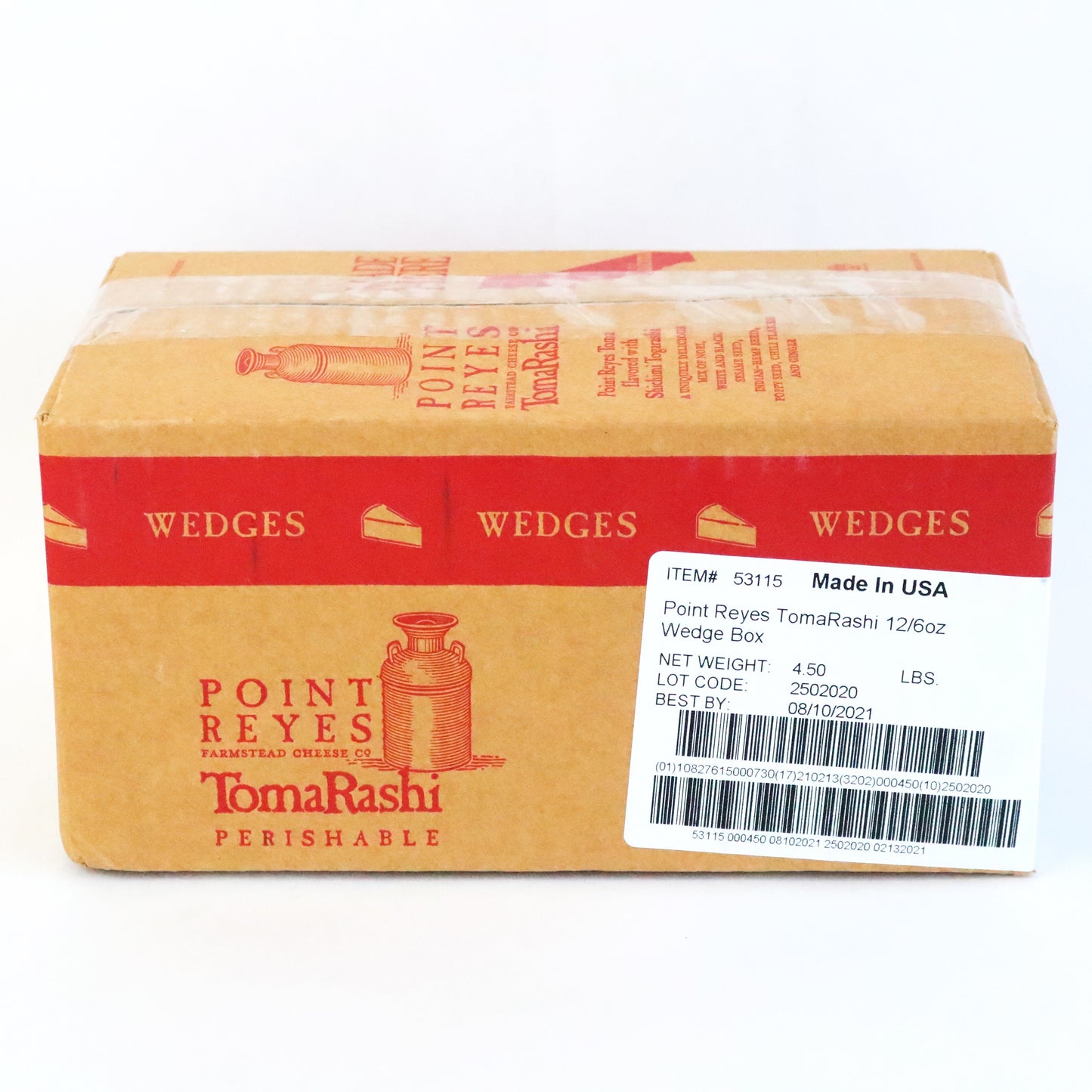 Cheese, Point Reyes, TomaRashi, Wedge, 12 x 6 oz