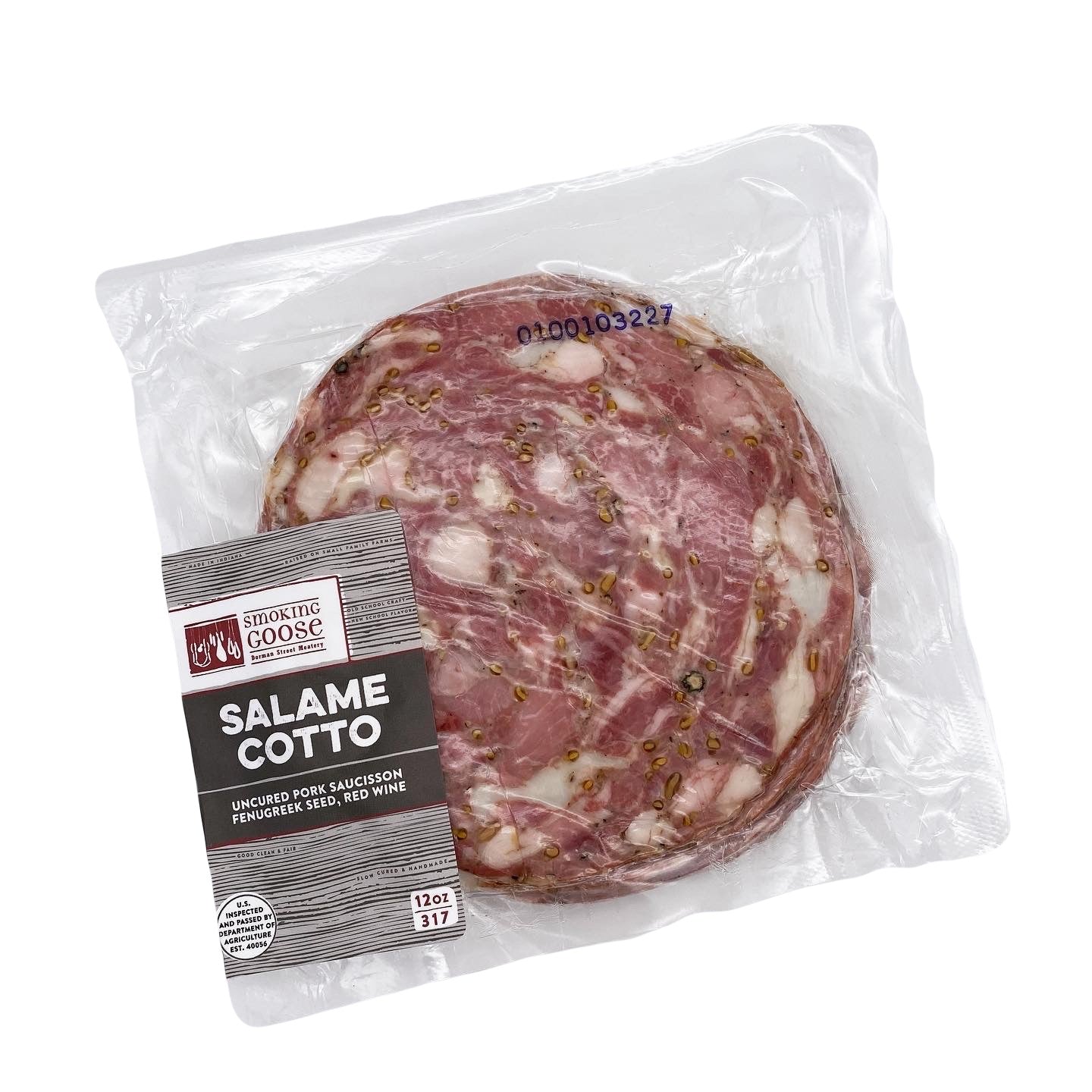 Salame, Cotto, Sliced, 10 X 12 Oz