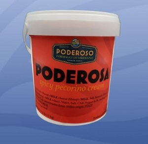 Cheese, Sheep, Cream Spread, Poderosa Spicy Pecorino | 6 x 2.2 Lbs