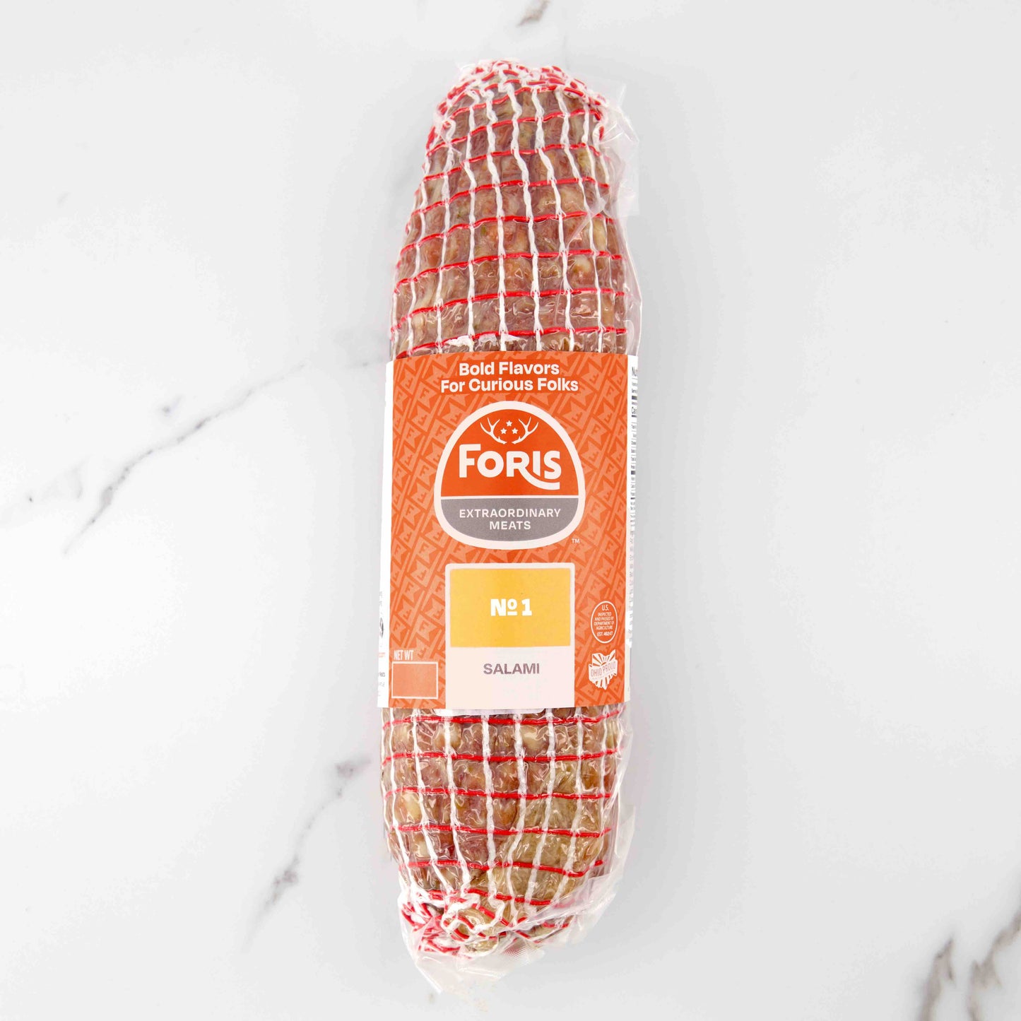 Salami, No. 1, Cured, Ref, Avg 7 Lb Case, 4 X 1.75 Lbs