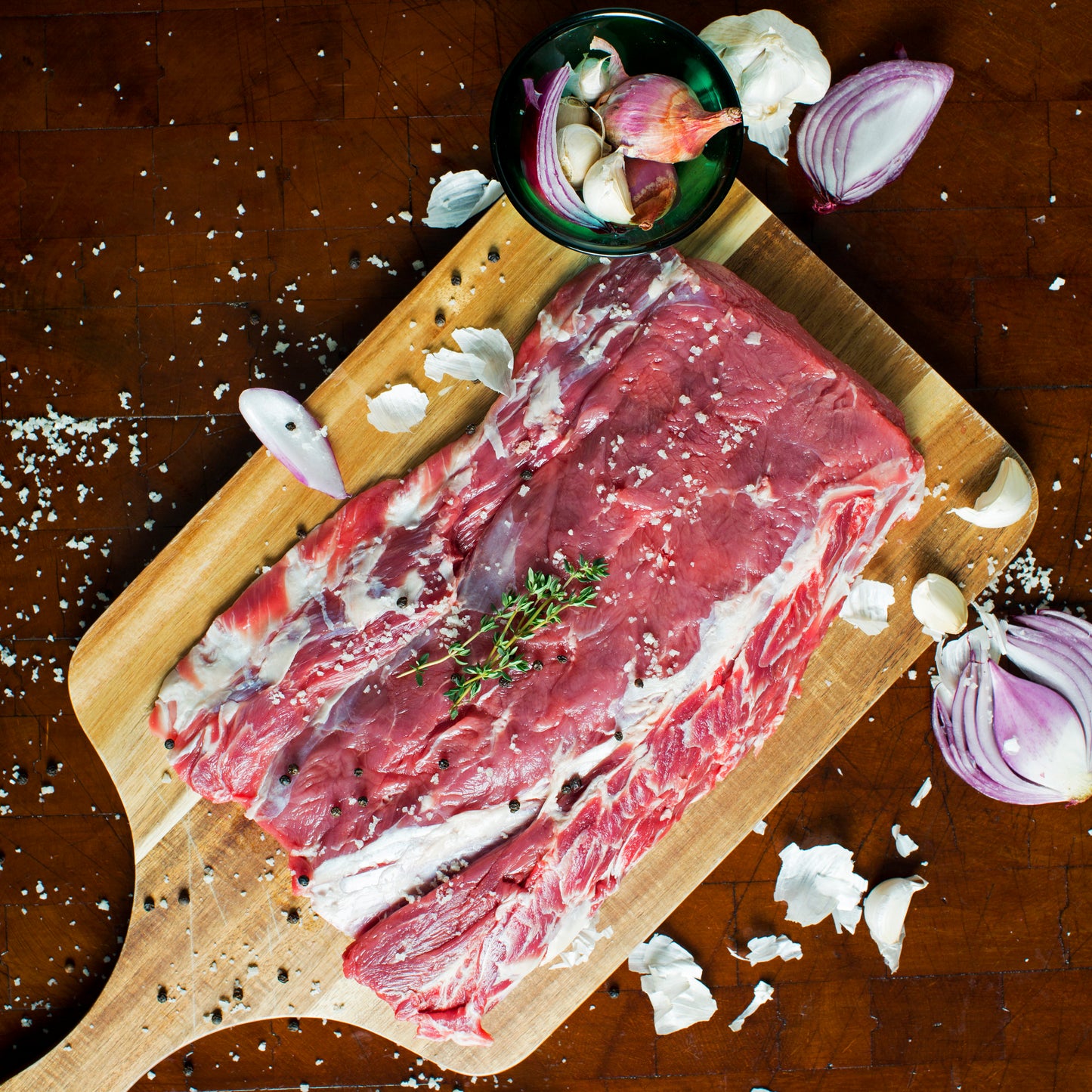 Rose Beef, Brisket, 3 X 3-5 Lbs Ea, Avg 12 Lbs Cs
