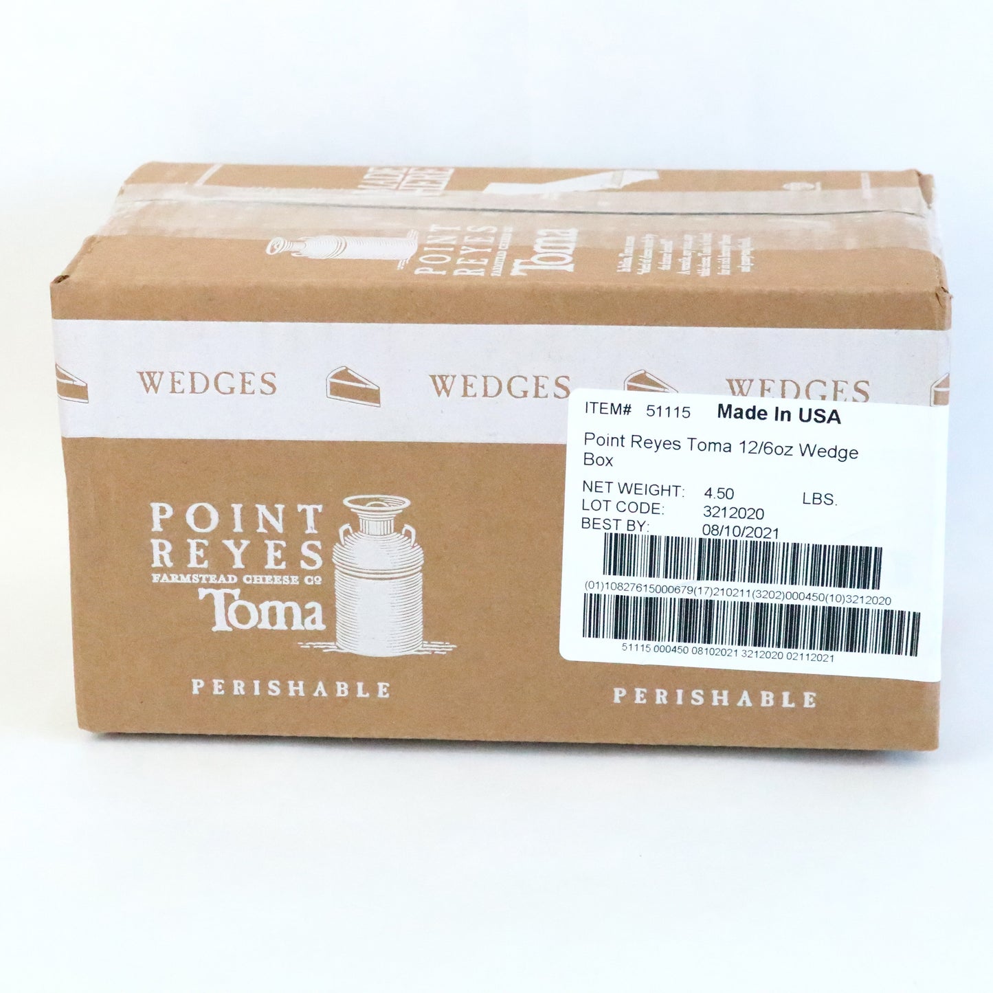 Cheese, Point Reyes, Toma, Wedges, 12 x 6 oz