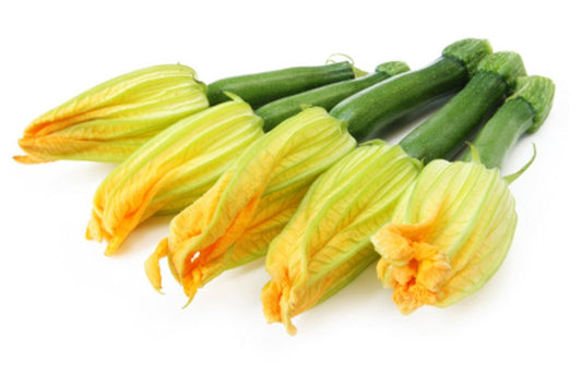 Squash, Baby, Zucchini, W/ Blossom, Avg 5# Cs