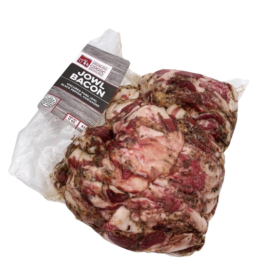 Pork, Jowl Bacon, Sliced, Bulk, 4 X 2.5 Lbs