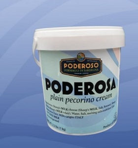 Cheese, Sheep, Cream Spread, Poderosa Plain Pecorino | 6 x 2.2 Lbs