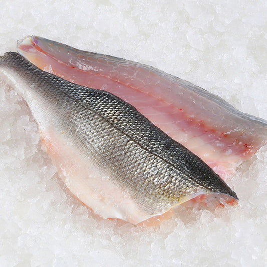 Sea Bass, Branzino, Whole, Gutted, Scaled, Day Boat, 400-600 Grams Each, 22.5 Lbs Average Case, Fres