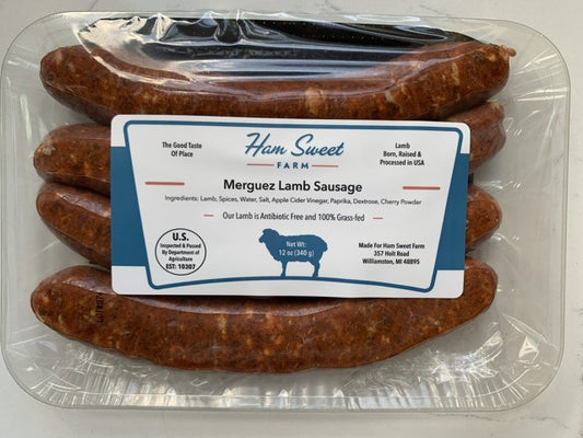 Sausage, Lamb, Merguez, 4 Links, 6 X 12 Oz, Frozen