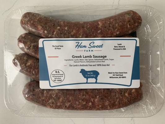 Sausage, Lamb, Greek, 4 Links, 6 X 12 Oz, Frozen