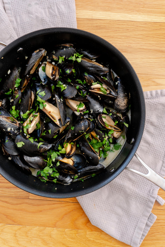 Mussels, Hollander, Live In Shell, 10 lb bag