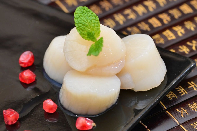 Scallops, Hokkaido, IQF, Avg 10-20 Pcs Per Pound, Avg 8 Lb Cs, Frozen