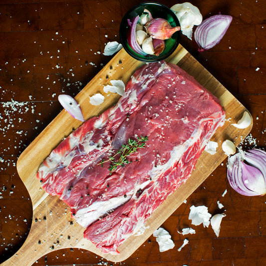 Rose Beef, Brisket, 3 X 3-5 Lbs Ea, Avg 12 Lbs Cs