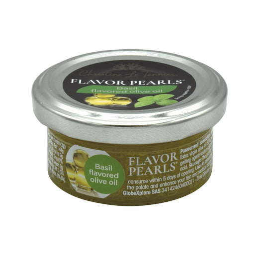 Topping, Pearls, Basil Extra Virgin Olive Oil Flavor, 6 x 1.6 Oz