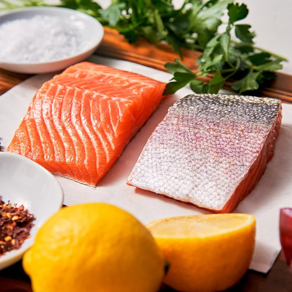 Trout, Steelhead, Fillets, Farmed, RAS, 8 oz portions, 15 lbs case