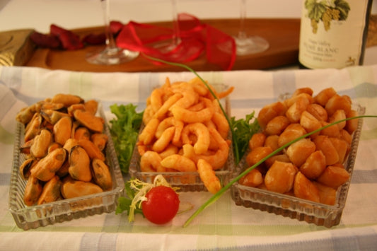 Smoked, Shellfish, Assorted,  Shrimp/Scallop/Mussels, 2# Ea, 6# Cs
