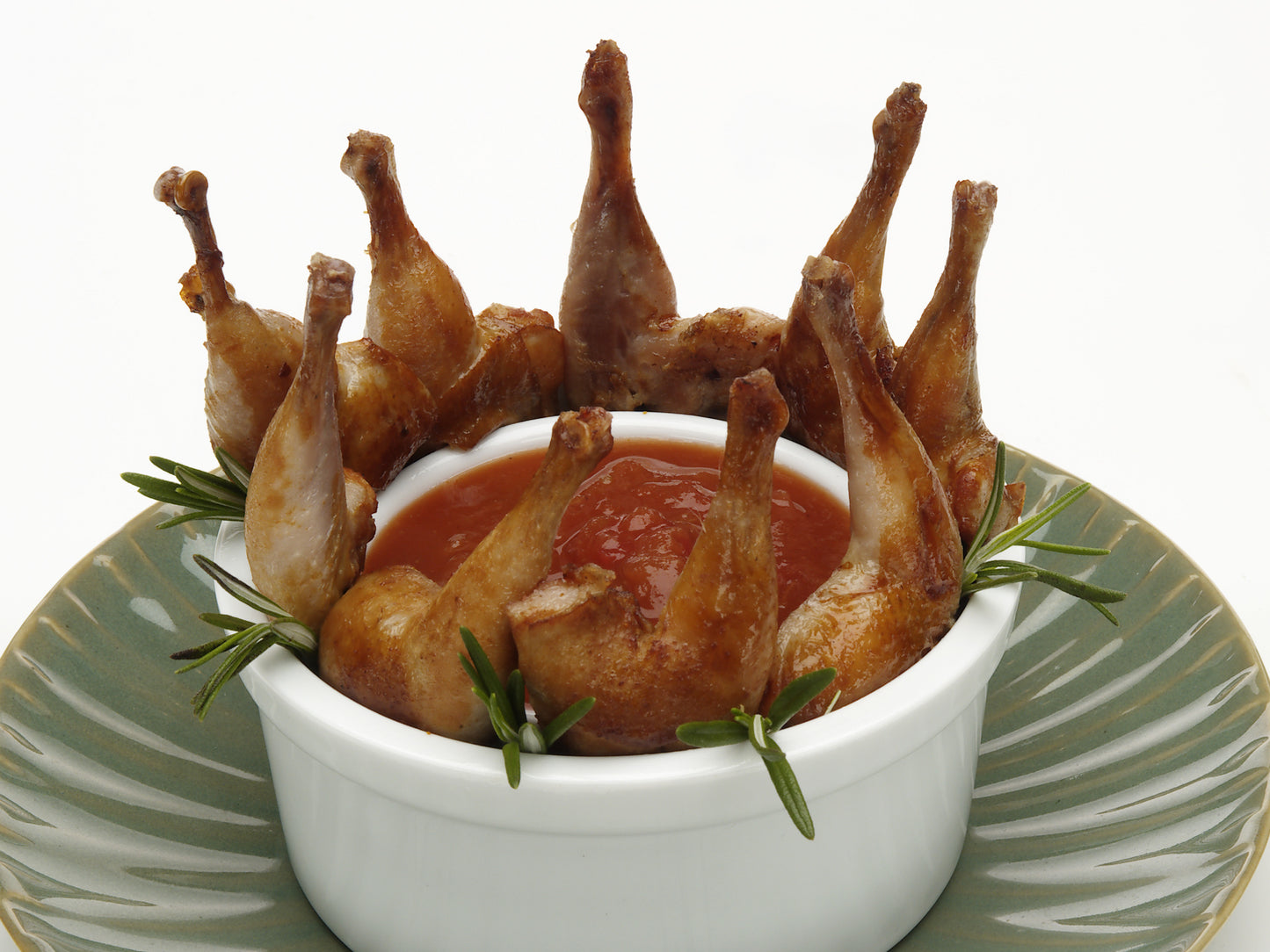 Quail, Manchester Farms, Leg, Part Bnd, Marinated, Bulk, 6 X 50 Pk, 300 Ct, Frozen, 24Hr Lead
